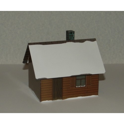 Russisch huis in h0 (1:87) - model A - winter uitvoering
