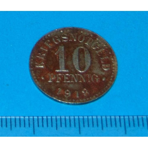 Braunsweig - 10 pfennig noodgeld - 1918