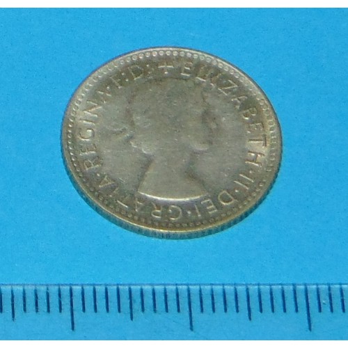 Australië - sixpence 1958 - zilver