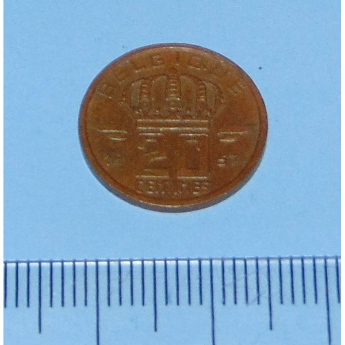 België - 20 centimes 1957F