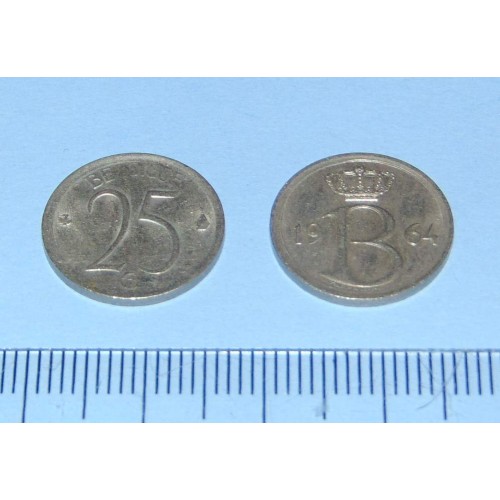 België - 25 centimes 1964F