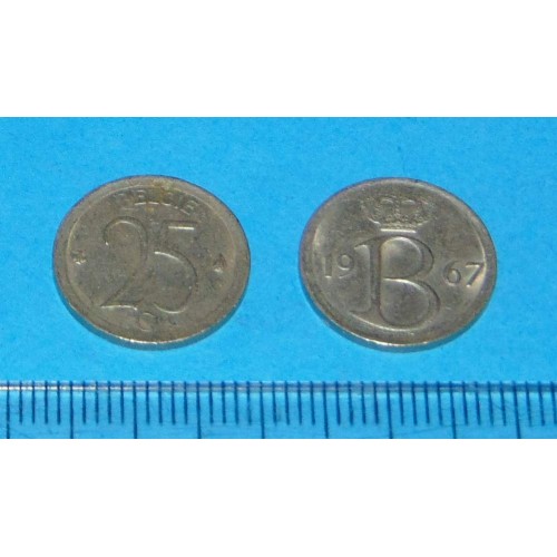 België - 25 centimes 1967N