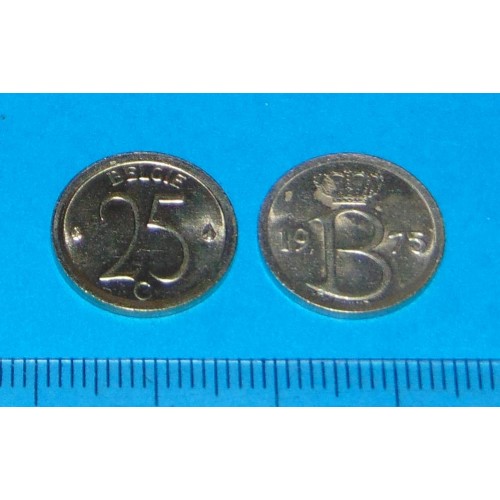 België - 25 centimes 1975N