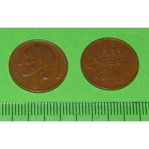 België - 50 centimes 1954N