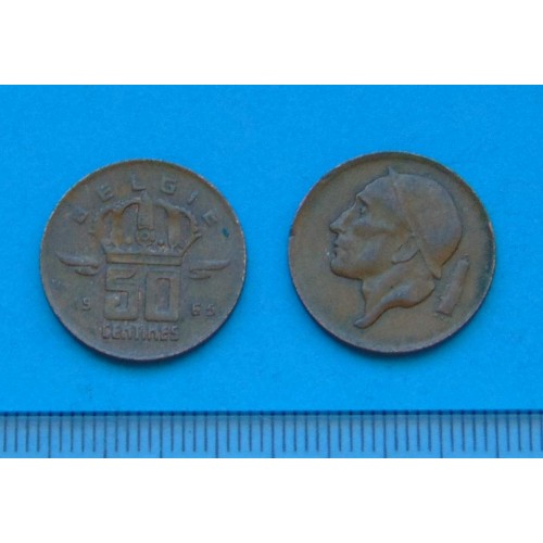 België - 50 centimes 1965N