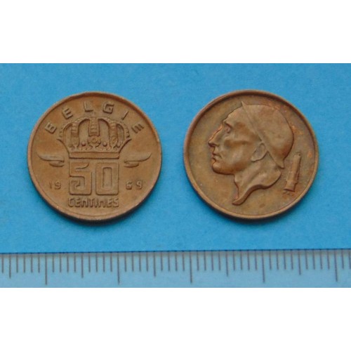 België - 50 centimes 1969N