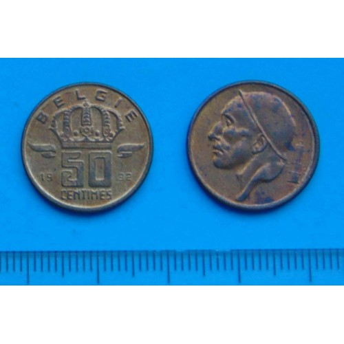België - 50 centimes 1992F
