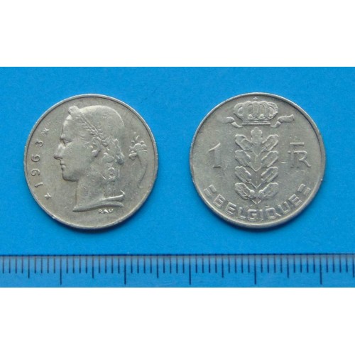 België - 1 frank 1963F