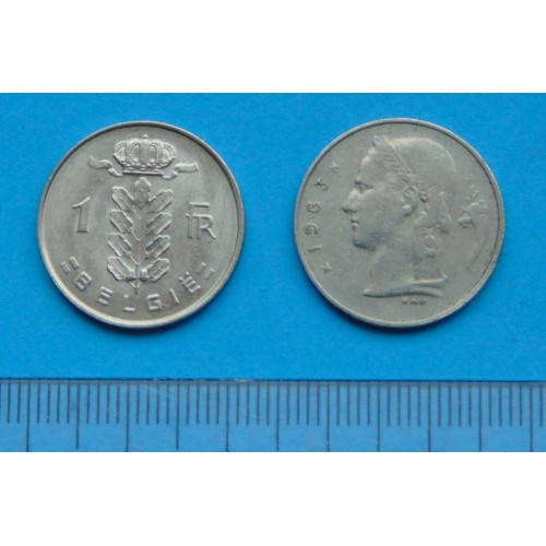 België - 1 frank 1963N