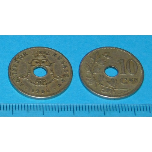 België - 10 centimes 1905N