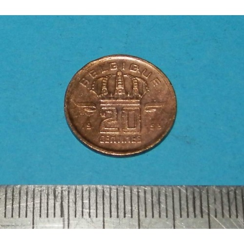 België - 20 centimes 1953F
