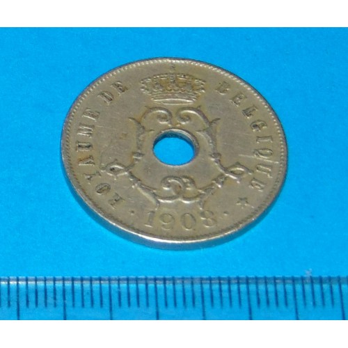 België - 25 centimes 1908F