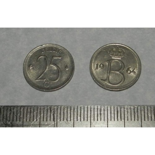 België - 25 centimes 1964N