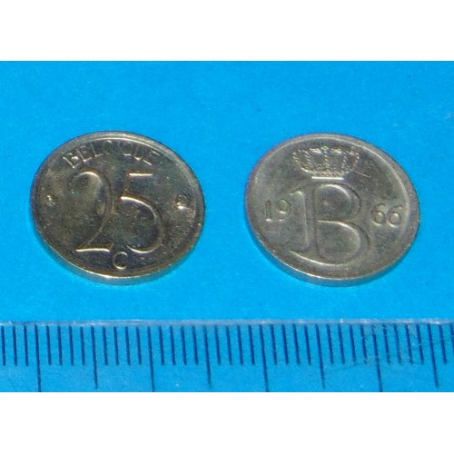 België - 25 centimes 1966F