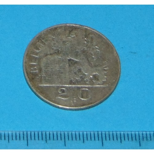 België - 20 frank 1949N - zilver