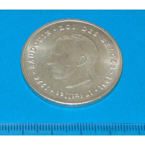 België - 250 frank 1976F - 25 jaar kon. Boudewijn - zilver