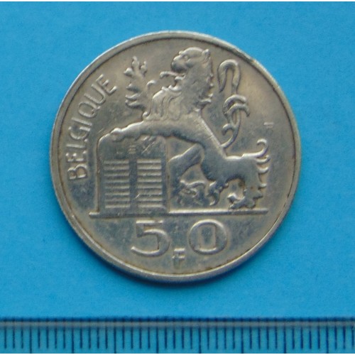 België - 50 frank 1948F - zilver