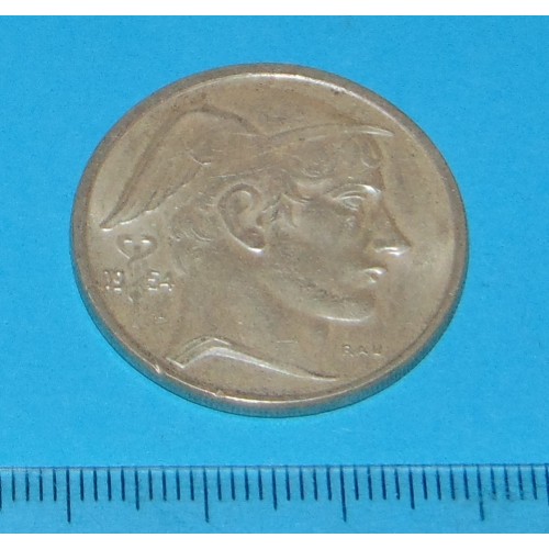 België - 50 frank 1954N - zilver