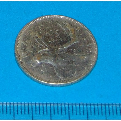 Canada - 25 cent 1962 - zilver