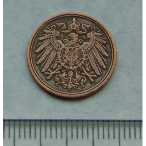 Duitsland - 1 pfennig 1908F