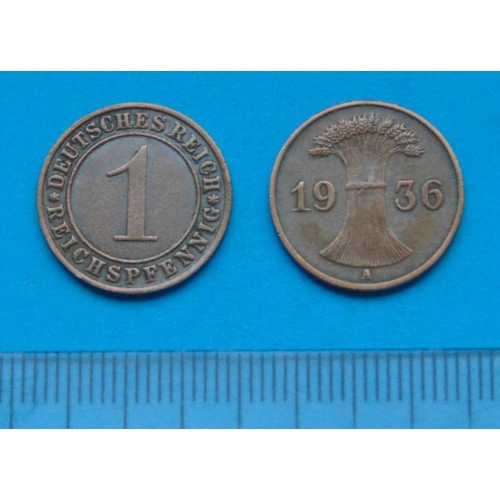 Duitsland - 1 pfennig 1936A