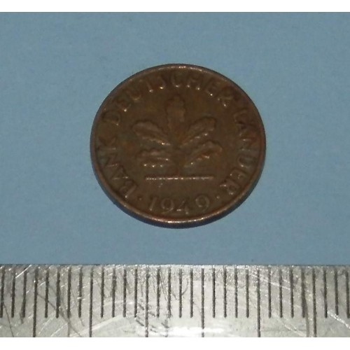 Duitsland - 1 pfennig 1949F - BDL