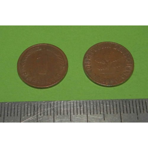 Duitsland - 1 pfennig 1950G