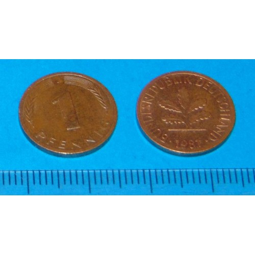 Duitsland - 1 pfennig 1981J