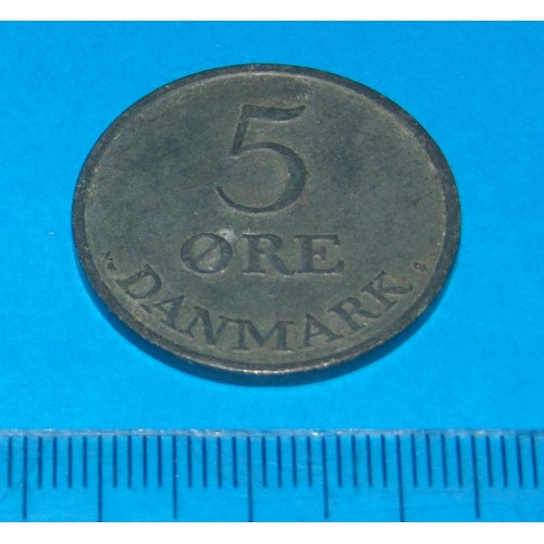 Denemarken - 5 øre 1955 - zink