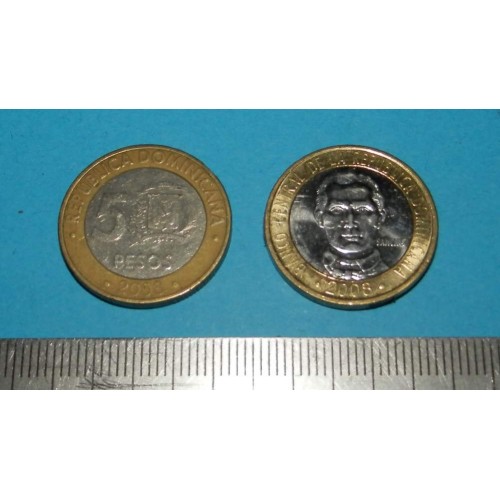 Dominicaanse Republiek - 5 pesos 2008