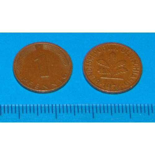 Duitsland - 1 pfennig 1976F