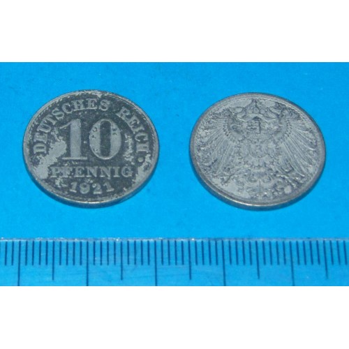 Duitsland - 10 pfennig 1921 - zink