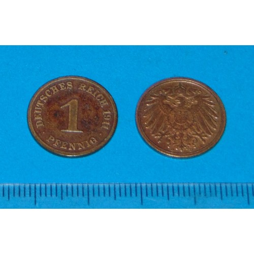 Duitsland - 1 pfennig 1911D