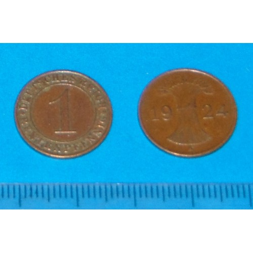 Duitsland - 1 pfennig 1924A
