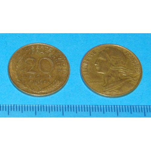 Frankrijk - 20 centimes 1968