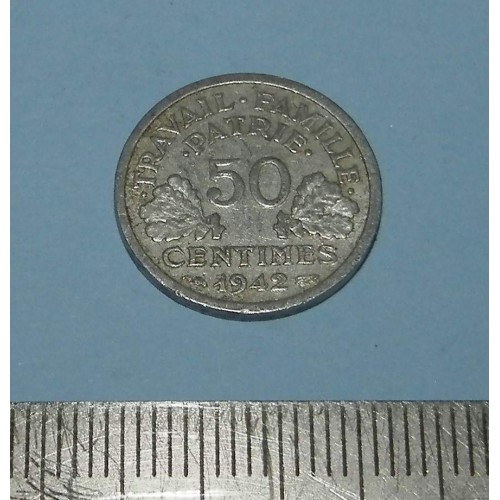 Frankrijk - 50 centimes 1942 - Vichy
