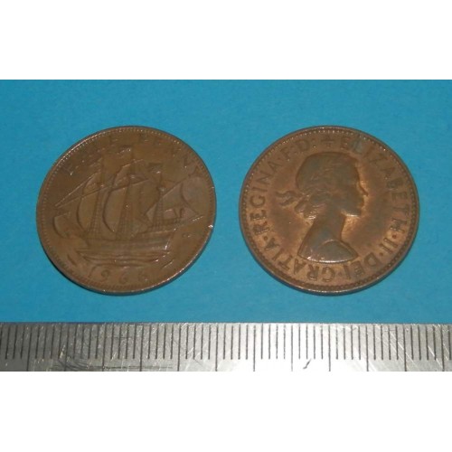 Groot-Brittannië - halve penny 1966