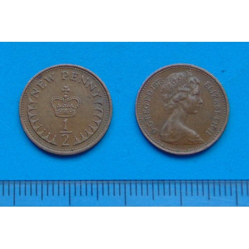 Groot-Brittannië - 1/2 nieuwe penny 1973
