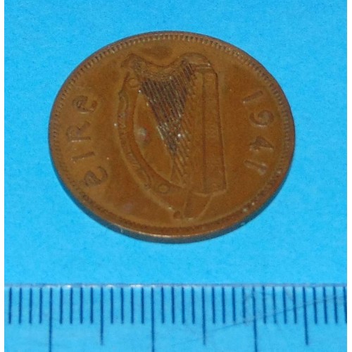 Ierland - halve penny 1941