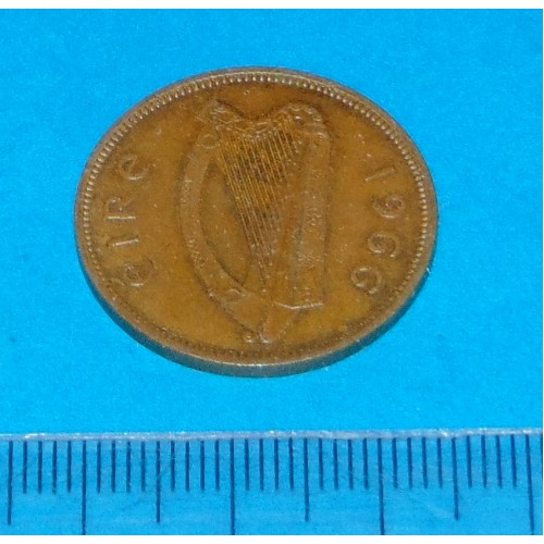 Ierland - halve penny 1966