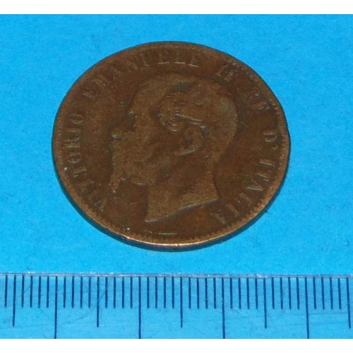 Italië - 10 centesimi 1867H