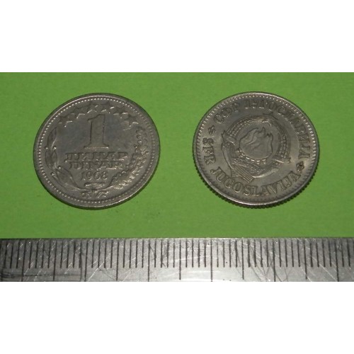 Joegoslavië - 1 dinar 1968