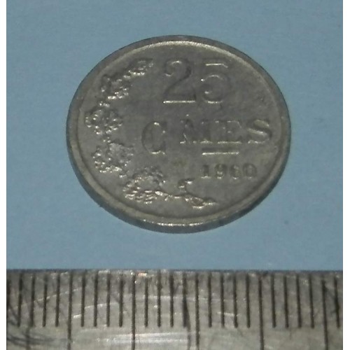 Luxemburg - 25 centimes 1960