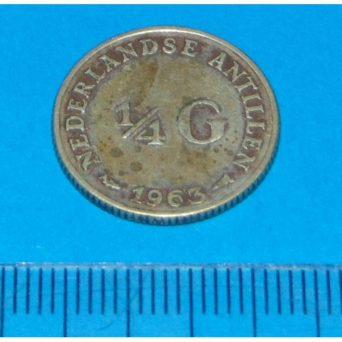 Nederlandse Antillen - kwart gulden 1963 - zilver