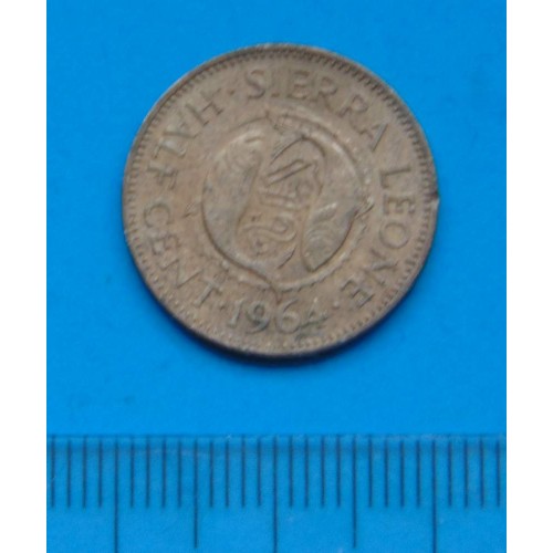 Sierra Leone - halve cent 1964