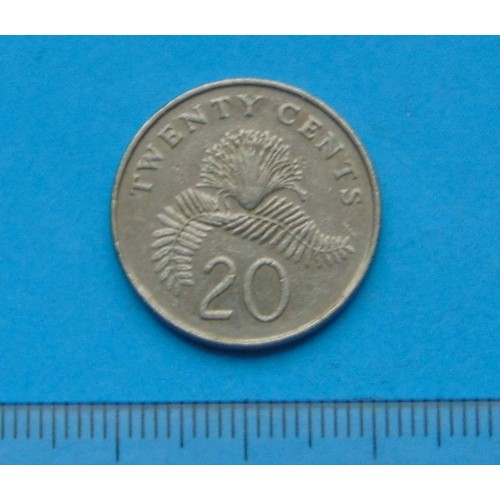 Singapore - 20 cent 1987