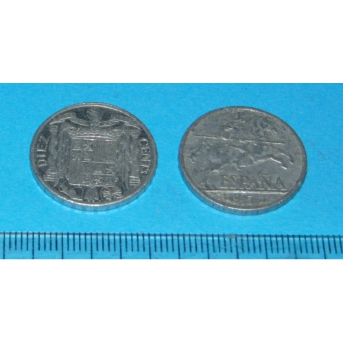 Spanje - 10 centimos 1953