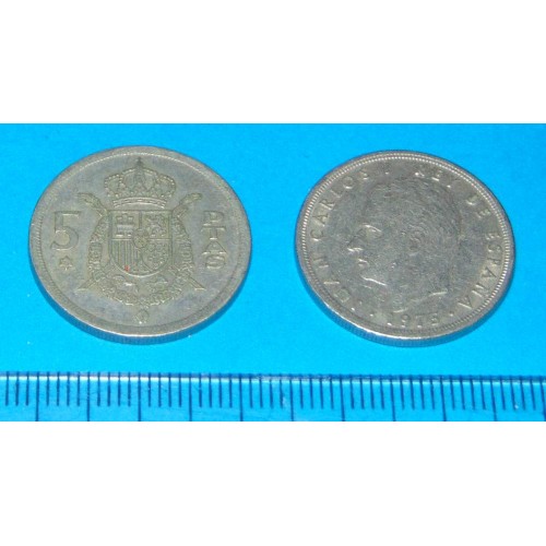 Spanje - 5 pesetas 1975*76