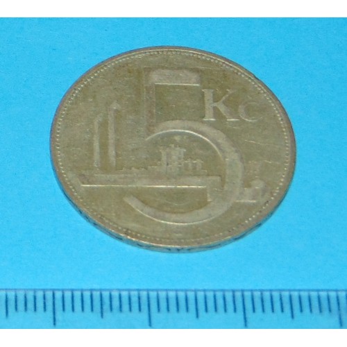 Tsjecho-Slowakije - 5 korun 1932 - zilver