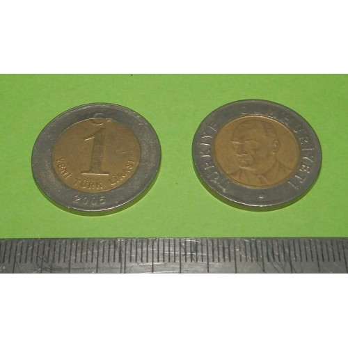 Turkije - 1 nieuwe lira 2005